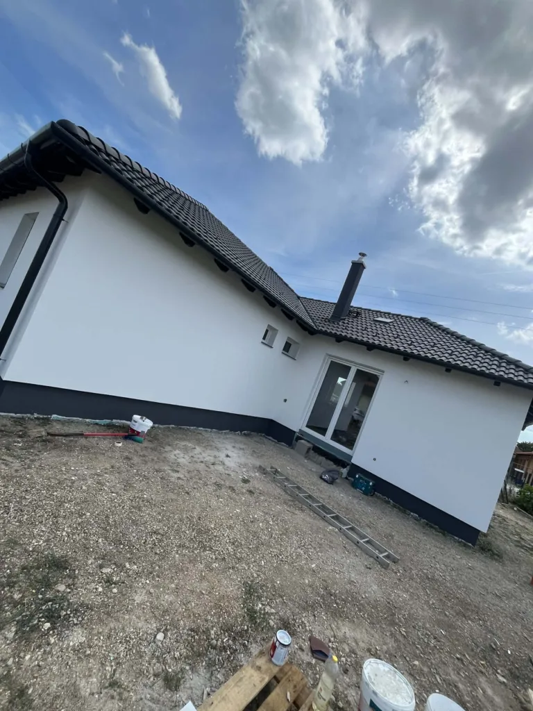 Új Építésű Családi Ház Homlokzat Hőszigetelése